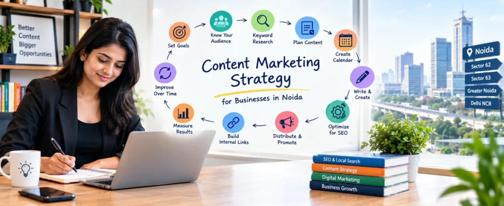 Content marketing strategy for businesses in Noida