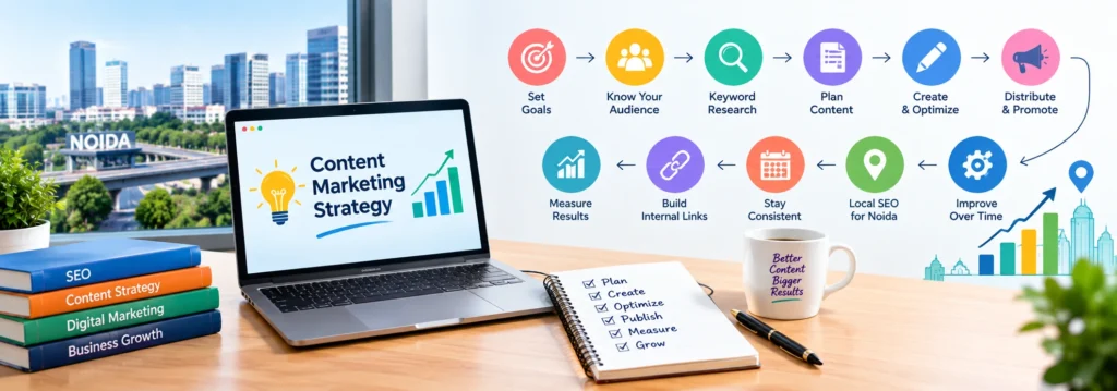 Content marketing strategy for businesses in Noida