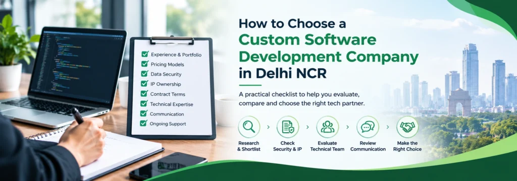 How to choose a custom software development company in Delhi NCR