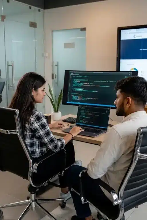 Bhoomi Techzone developers working at their desks